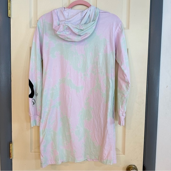 EU Nike Sportswear Pastel Tie-Dye Long Sleeve Tee Dress - Picture 3 of 12